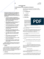 Instruction Sheet FOR Synchronized Simultaneous Flash Led Warning Light Modules