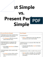 Past Simple vs. Present Perfect Simple