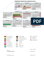 Kalender Pendidikan Tahun Pelajaran 2018-2019: S 1 8 15 22 29 S 5 12 19 26 S 2 9 16 23 30 S 7 14 21 28