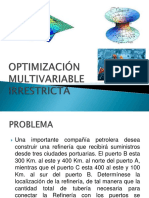 OPTIMIZACIÓN MULTIVARIABLE IRRESTRICTAv1