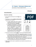 Lab Report 1 Safety Biological Molecules Fillable