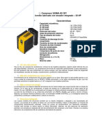 Compresor de Tornillo Lubricado Con Secador Integrado - 30 HP Imagen Del Equipo: Características