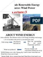 Large Scale Renewable Energy Resource: Wind Power