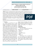 Current Trends of Farm Power Sources in