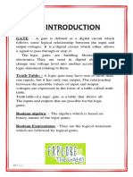 GATE: - A Gate Is Defined As A Digital Circuit Which