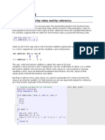 Functions (II) : Arguments Passed by Value and by Reference