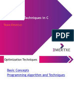 C Optimization Techniques