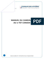 MANUEL e TEF Canada PDF