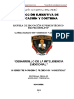 Silabo Asignatura Desarrollo de La Inteligencia Emocional Promoción Honestidad