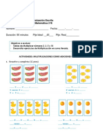 Prueba Tablas de Multiplicaciones