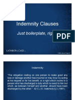 Indemnification Presentation