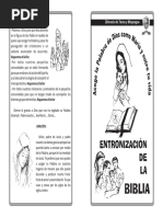 Entronizacion de La Biblia PDF