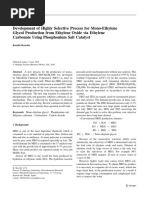 Development of Highly Selective Process For Mono-Ethylene Glycol Production From Ethylene Oxide Via Ethylene Carbonate Using Phosphonium Salt Catalyst