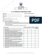 Inter Observer Agreement Form Teacher I III 051018