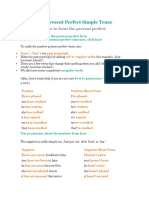 The Present Perfect Simple Tense