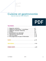 Cuisine Et Gastronomie Dans Les Fonds de L Ina PDF