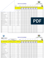 Check List de Limpieza Semanal