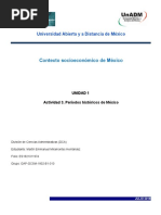 Actividad 3. Períodos Históricos de México