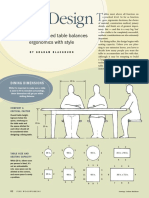 Table Design: A Well-Proportioned Table Balances Ergonomics With Style