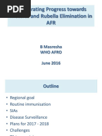 Accelerating Progress Towards Measles and Rubella Elimination in AFR