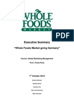 Executive Summary - Whole Foods Market