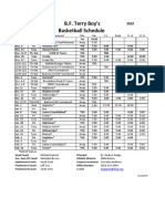 2018-19 Terry Bball Schedule