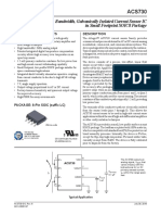 1 MHZ Bandwidth, Galvanically Isolated Current Sensor Ic in Small Footprint Soic8 Package