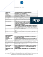 Fulfill Instructions Quotation Analysis Form