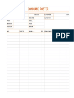 Kill Team Roster Template