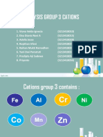 Analysis Group 3 Cations