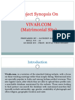 Project Synopsis On (Matrimonial Site)