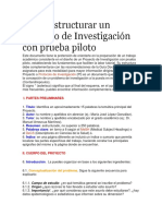 3.2 Prueba Piloto de Instrumento Preliminar