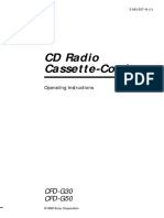 CD Radio Cassette-Corder: CFD-G30 CFD-G50