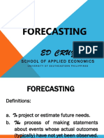 Forecasting 