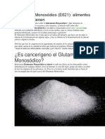 Glutamato Monosódico Articulo