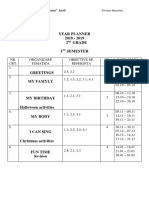 Year Planner 2018 - 2019 2 Grade 1 Semester: Revision