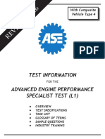 Test Information Advanced Engine Performance Specialist Test (L1)