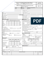 Centrifugal Pump Data Sheet