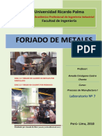 Lab. 07 Forjado de Metales