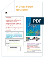 Our 1st Grade Parent Newsletter