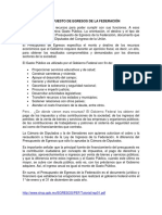 Presupuesto de Ingresos y Egresos de La Federación