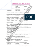 Computer MCQs For IBPS PO Main