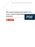 Dokumen - Tips PDF Physics Investigatory Projects For Class 12 Cbse On of Investigatory Project