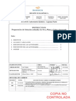 OPR-ILN-152 Instructivo Preparación de Solución Estandar de Oro y Plata Cianurada