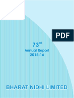 Bhrat Nidhi LTD 73rd Annual Report 2015-16