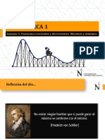 SEMANA 5-Función Creciente y Decreciente. Primera Derivada.