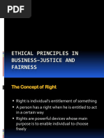 Ethical Principles in Business-Justice and Fairness