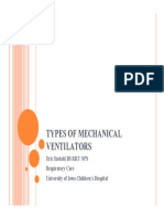 Types of Mechanical Ventilators PDF