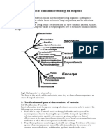 Basics of Clinical Microbiology For Surgeons: 1. Classification and General Characteristics of Bacteria