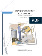 4.4 Especificaciones Del Concreto